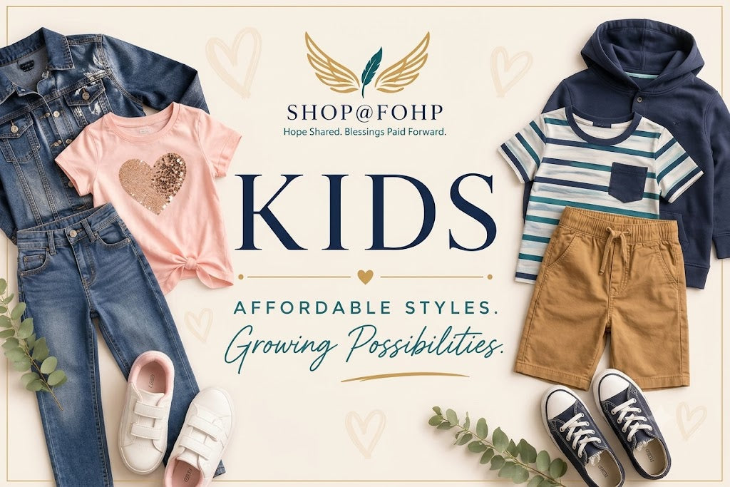 FOHP Boutique children's clothing at FOHP Boutique featuring boys' and girls' apparel, shoes and accessories.