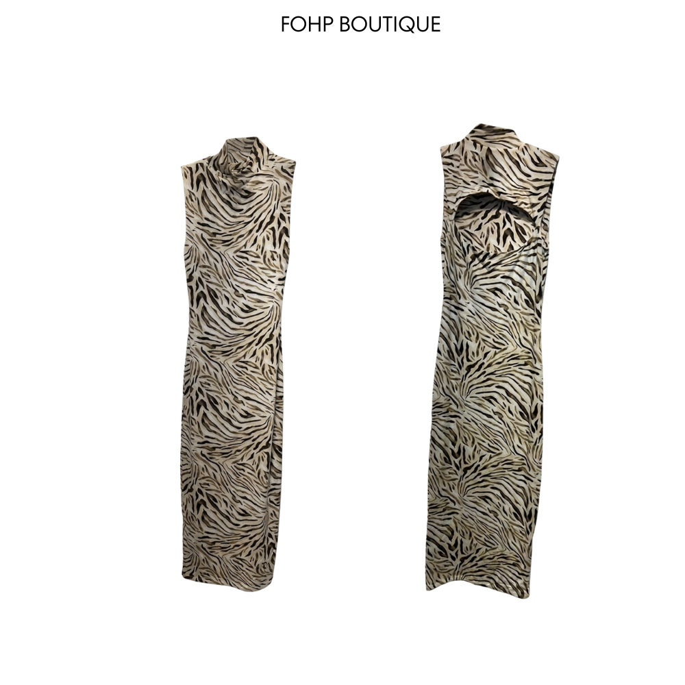 Zebra Print Bodycon Dress