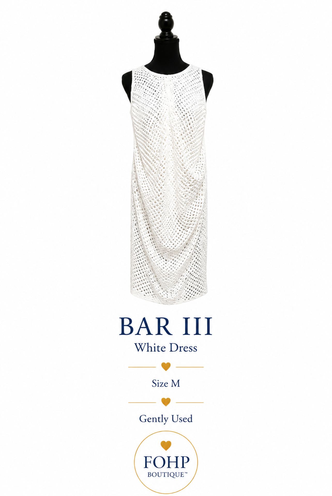 Bar III White Dress