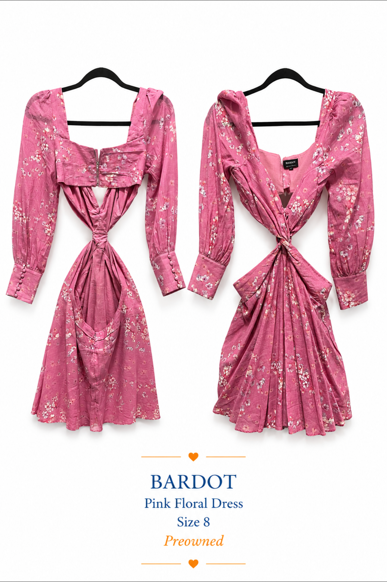 Bardot Pink Floral Dress