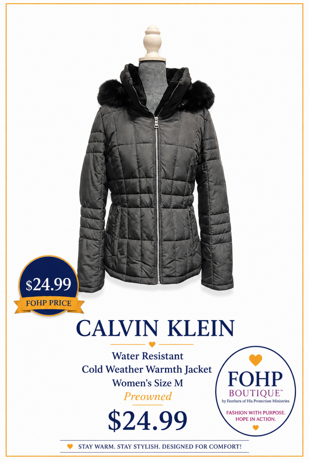 Calvin Klein Water Resistant Jacket