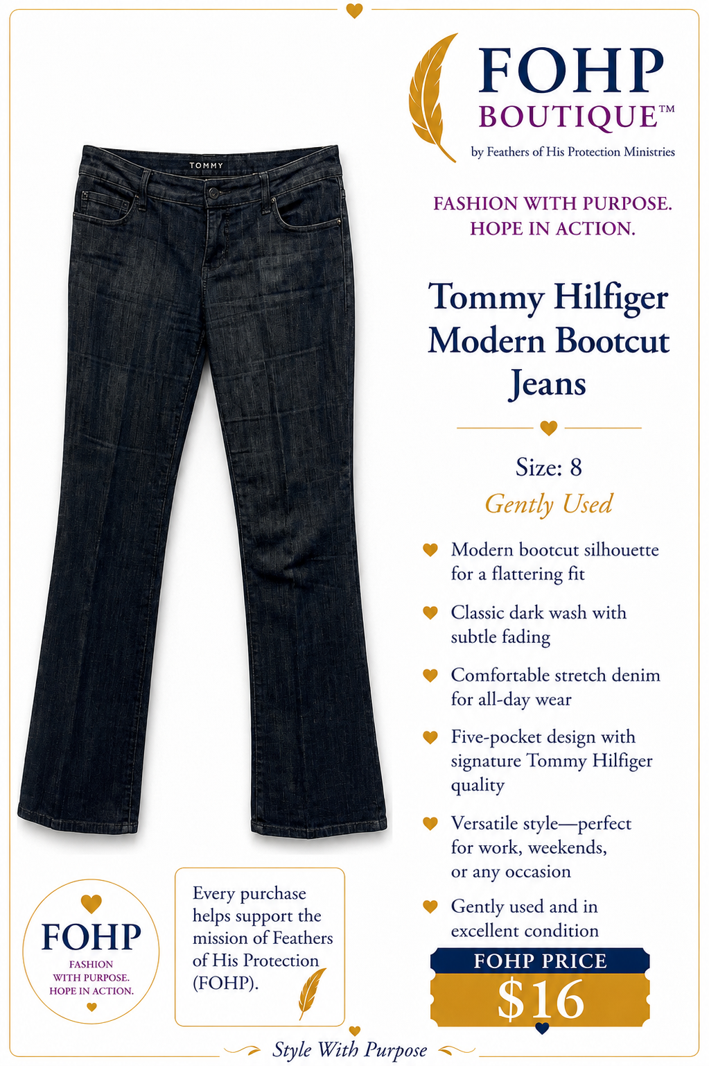 Tommy Hilfiger Modern Bootcut Jeans