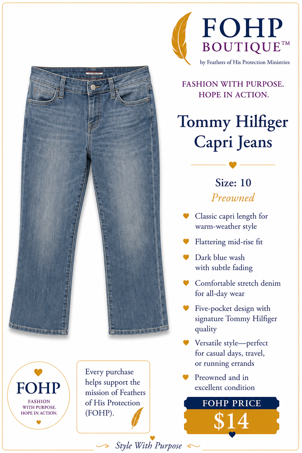 Tommy Hilfiger Capri Jeans
