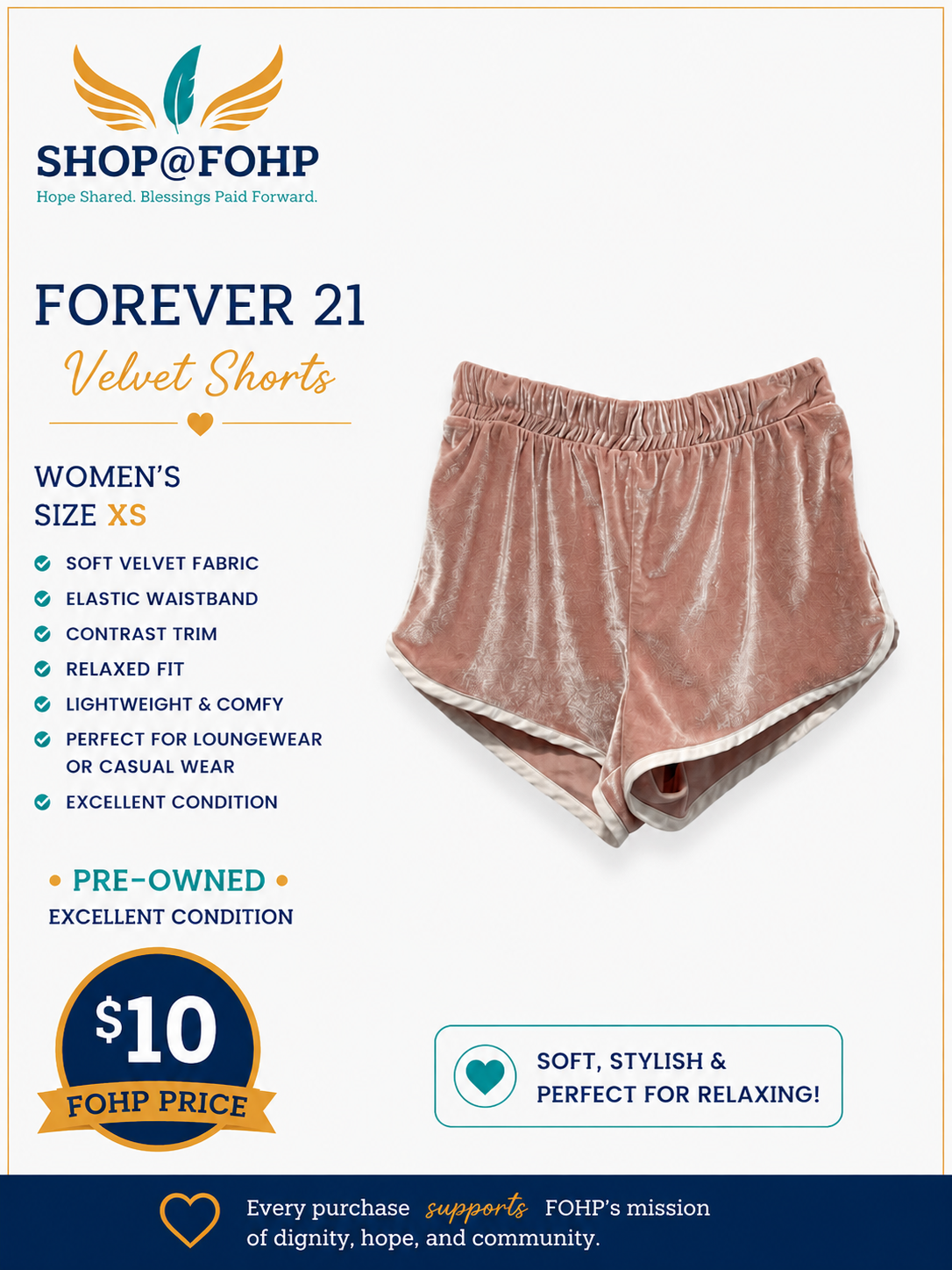 Forever 21 Velet Shorts
