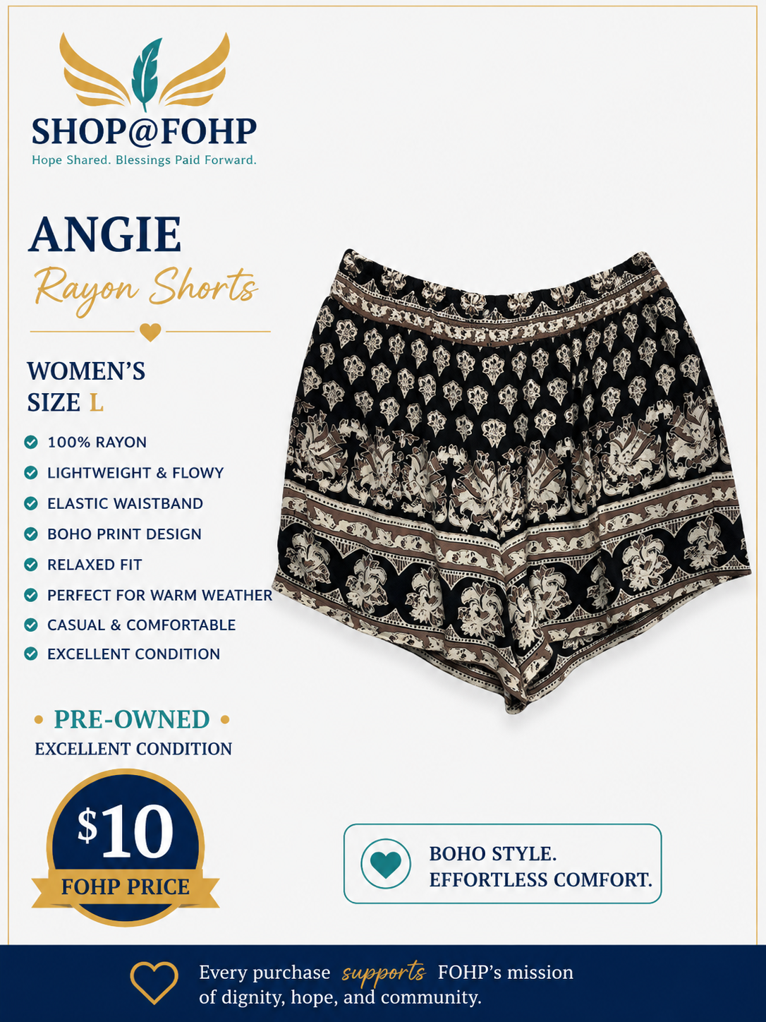Angie Rayon Shorts
