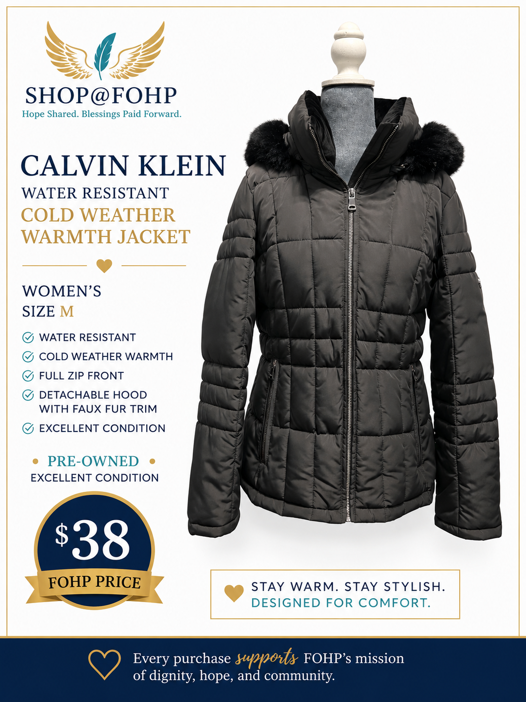 Calvin Klein Water Resistant Jacket