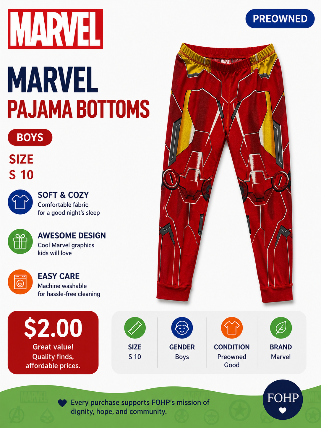 Marvel Pajama Bottoms