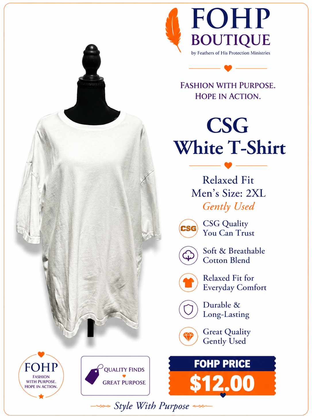 CSG White T-Shirt