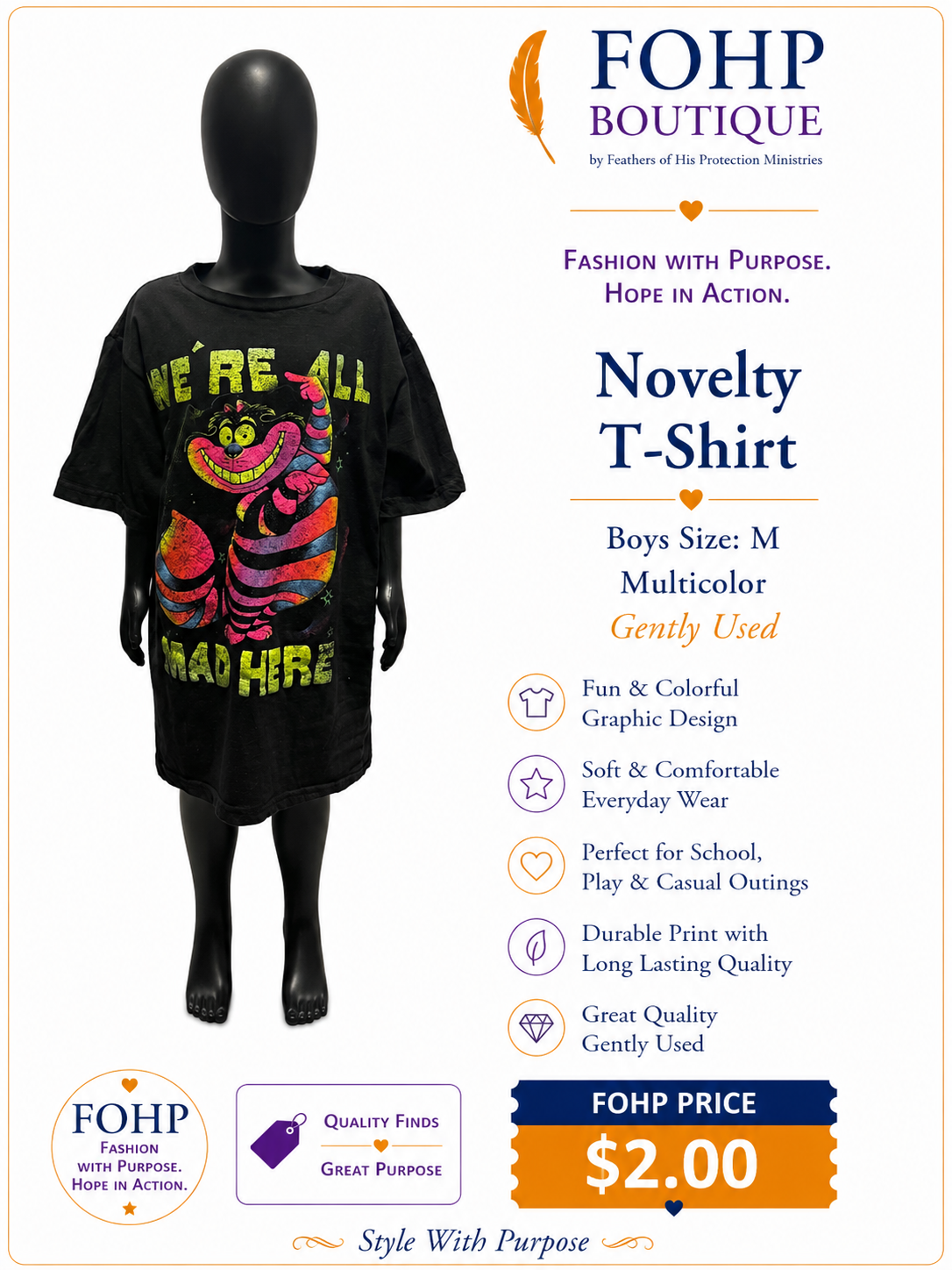 Novelty Graphic T-Shirt - Boys