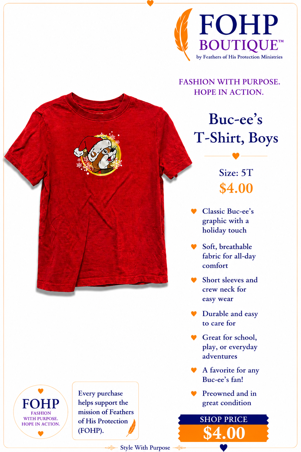 Buc-ee's Red T-Shirt