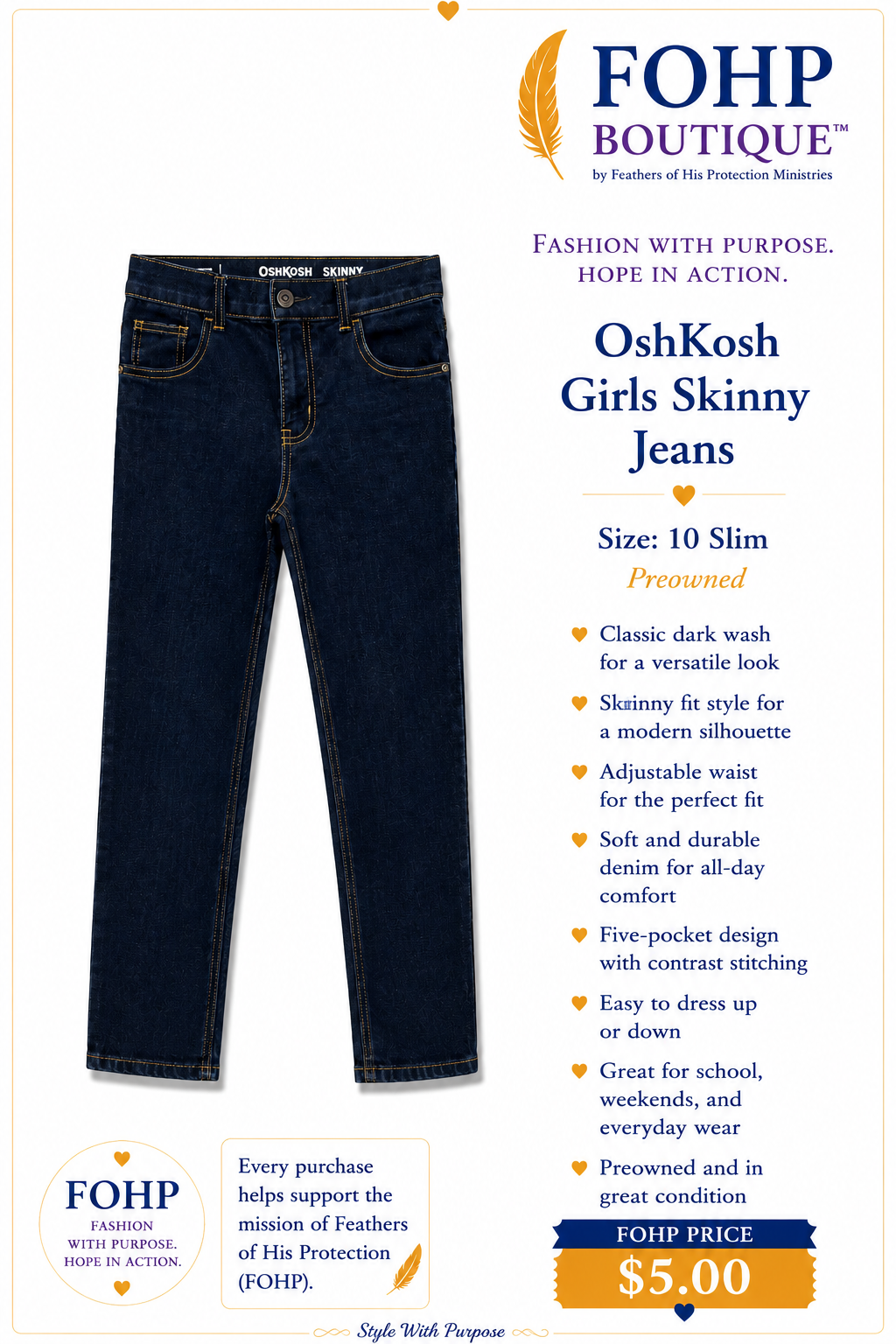 OshKosh Girls Skinny Jeans