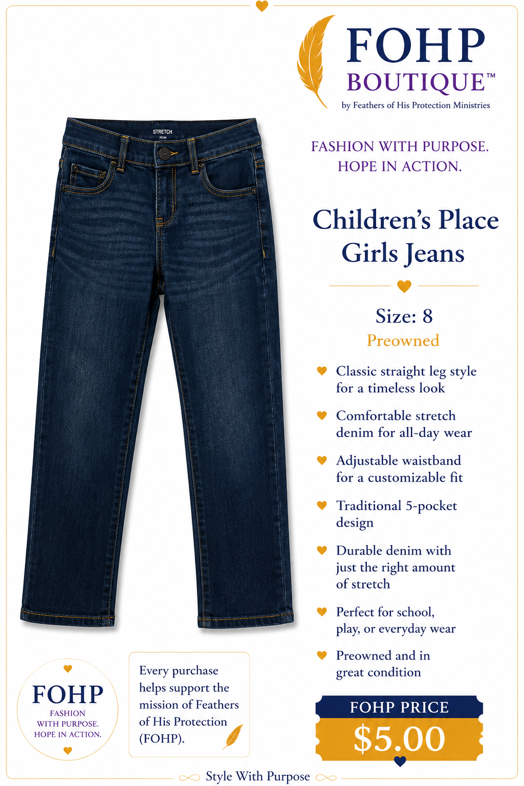 Children's Place Girls Jeans