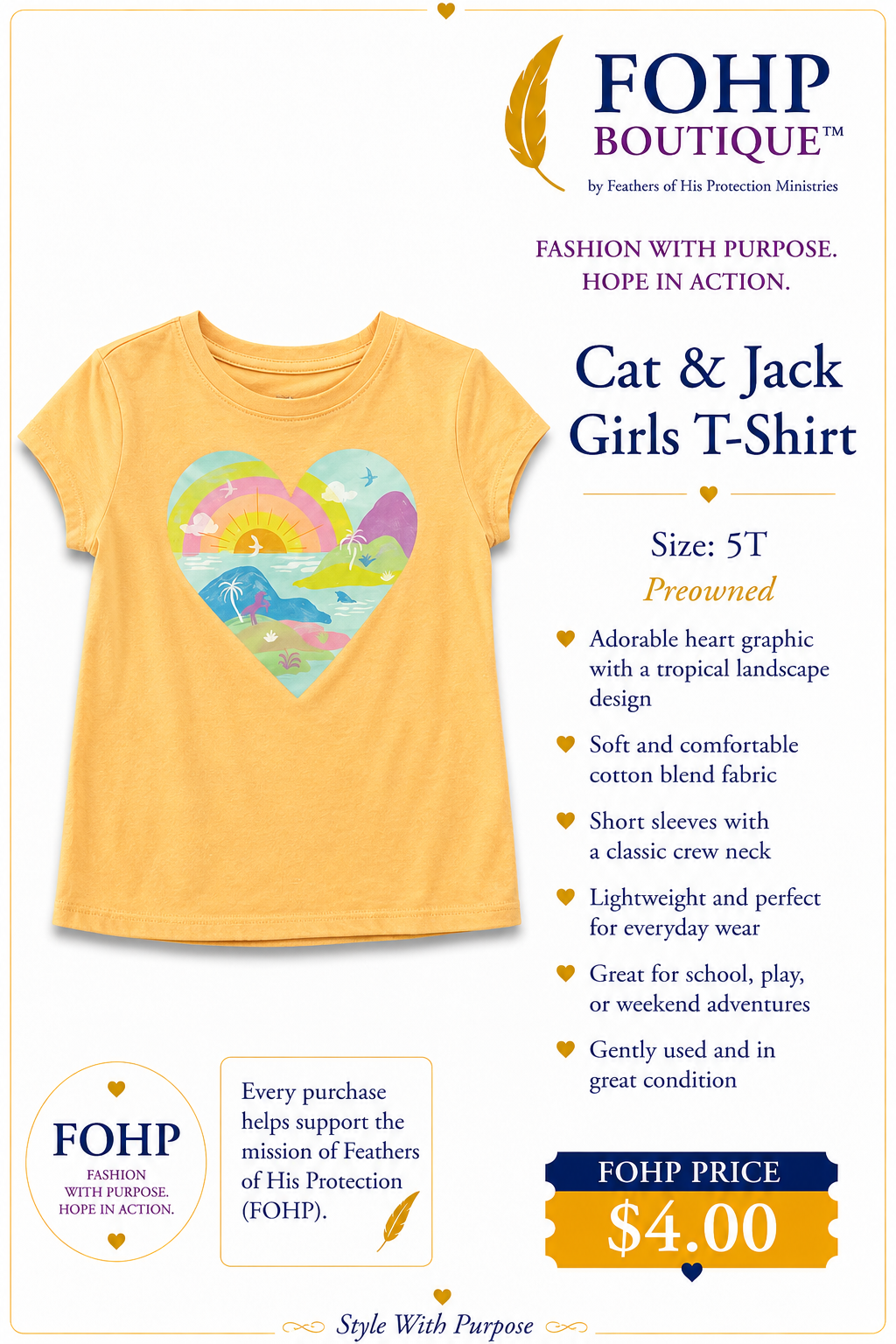 Cat & Jack Girls T-Shirt