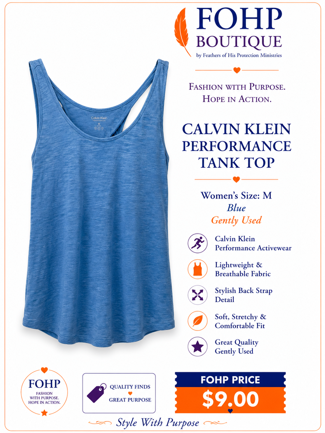 Calvin Klein Performance Tank Top
