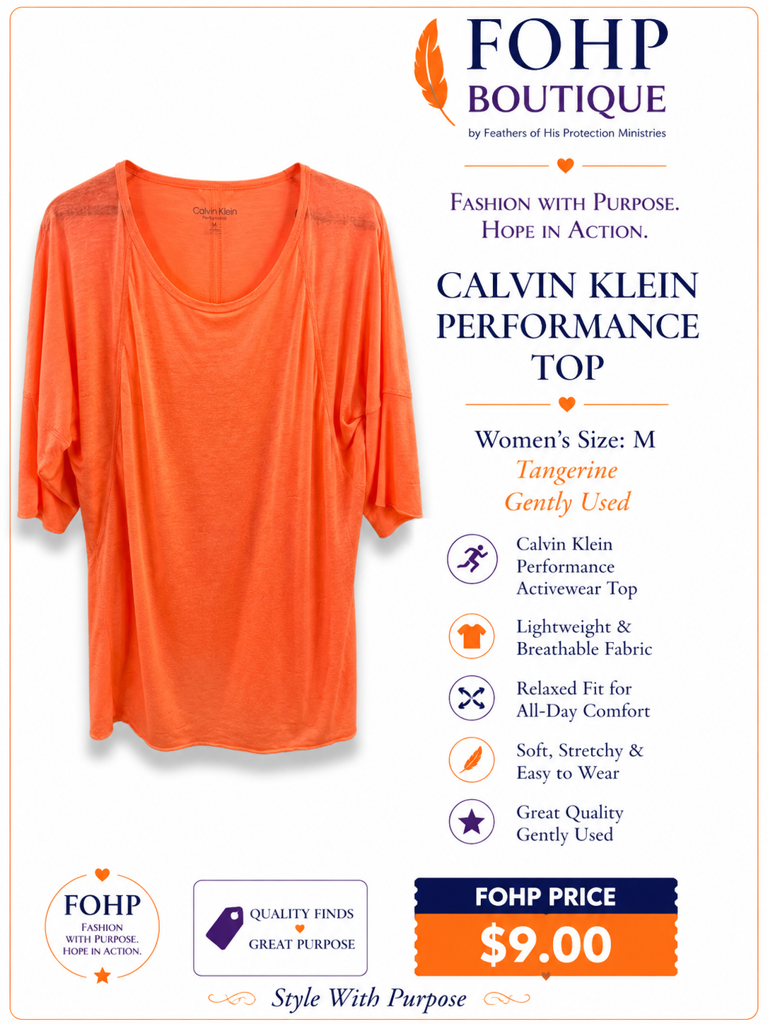Calvine Klein Performance Top