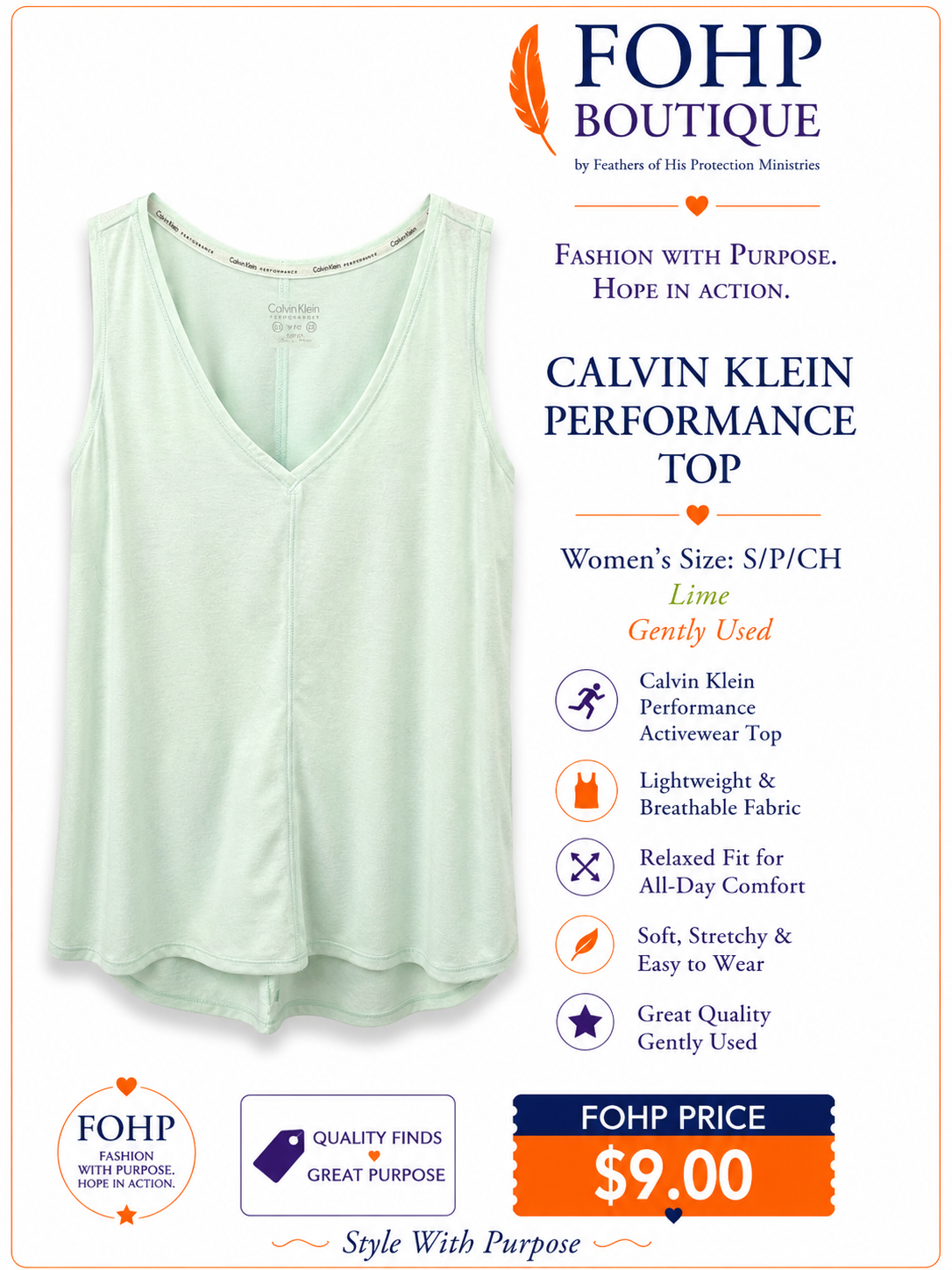 Calvin Klein Performance Top