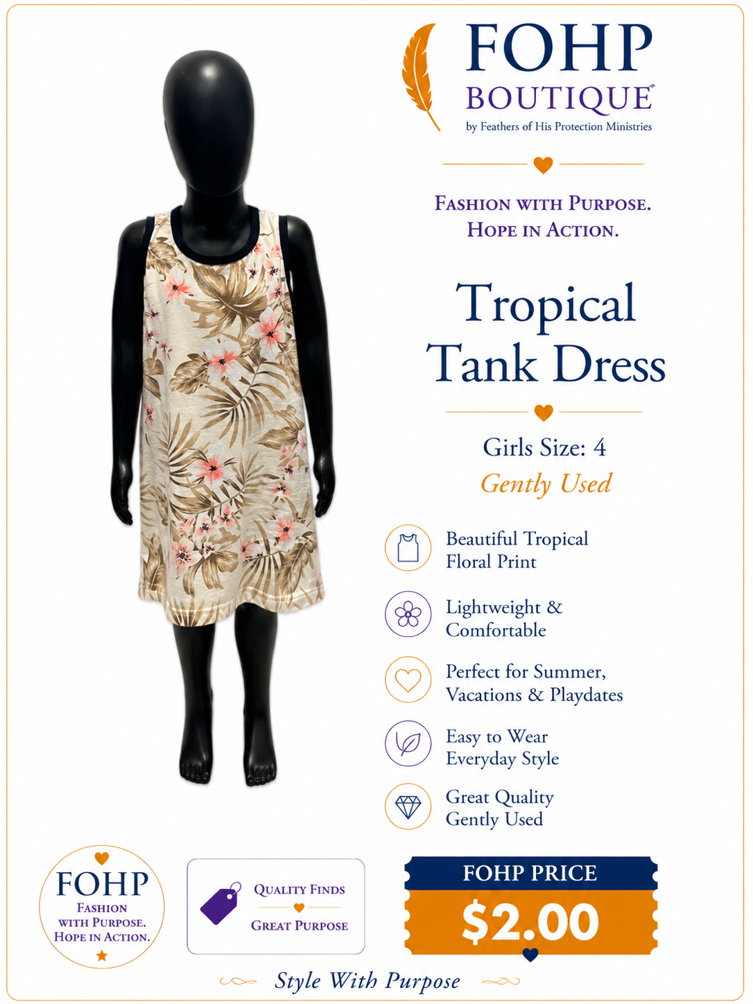 Tropical Tank Dress