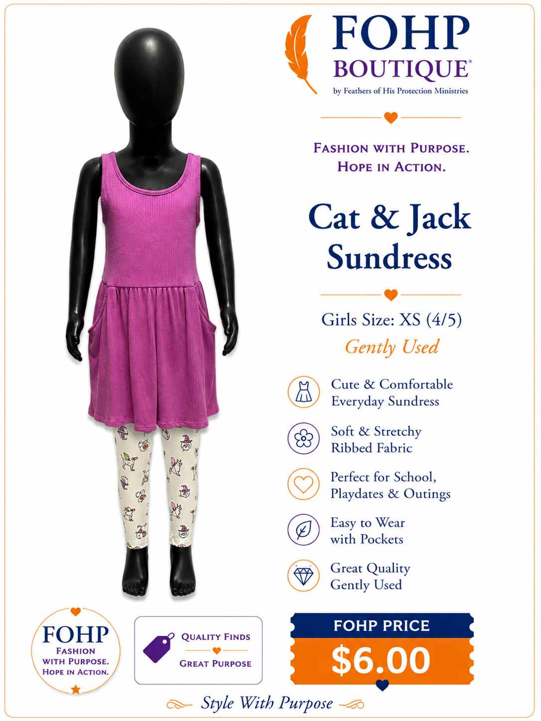 Cat & Jack Sundress & Leggings