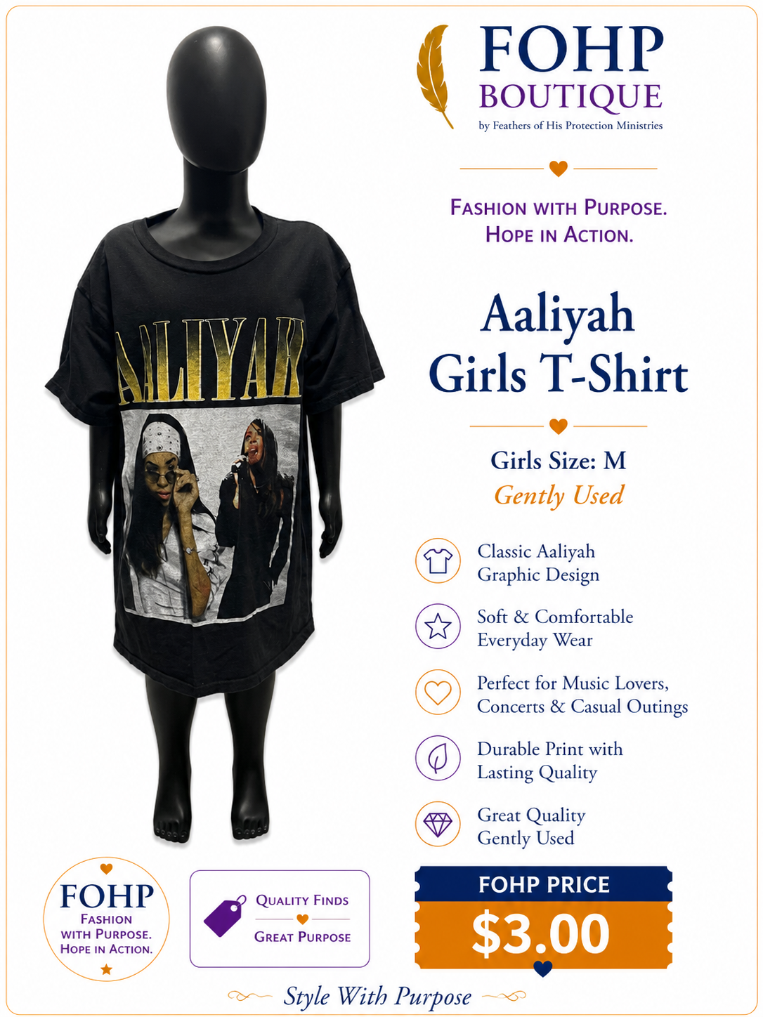 Aaliyah Girls T-Shirt