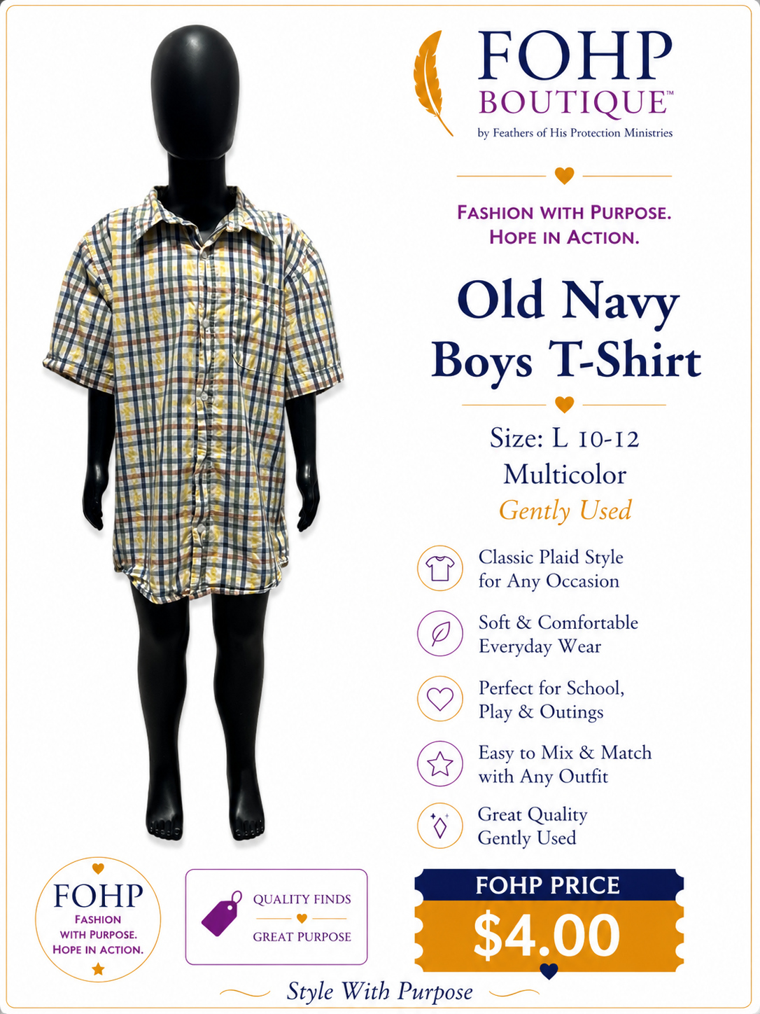 Old Navy Plaid Shirt