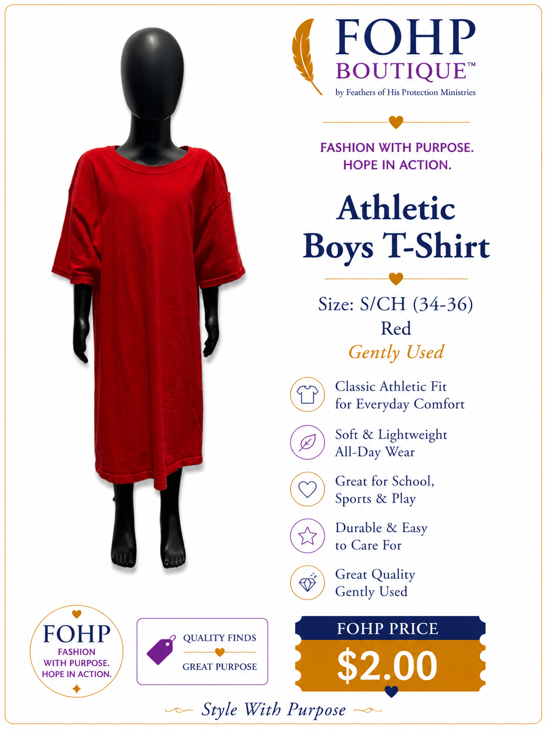 Athletic Boys T-Shirt