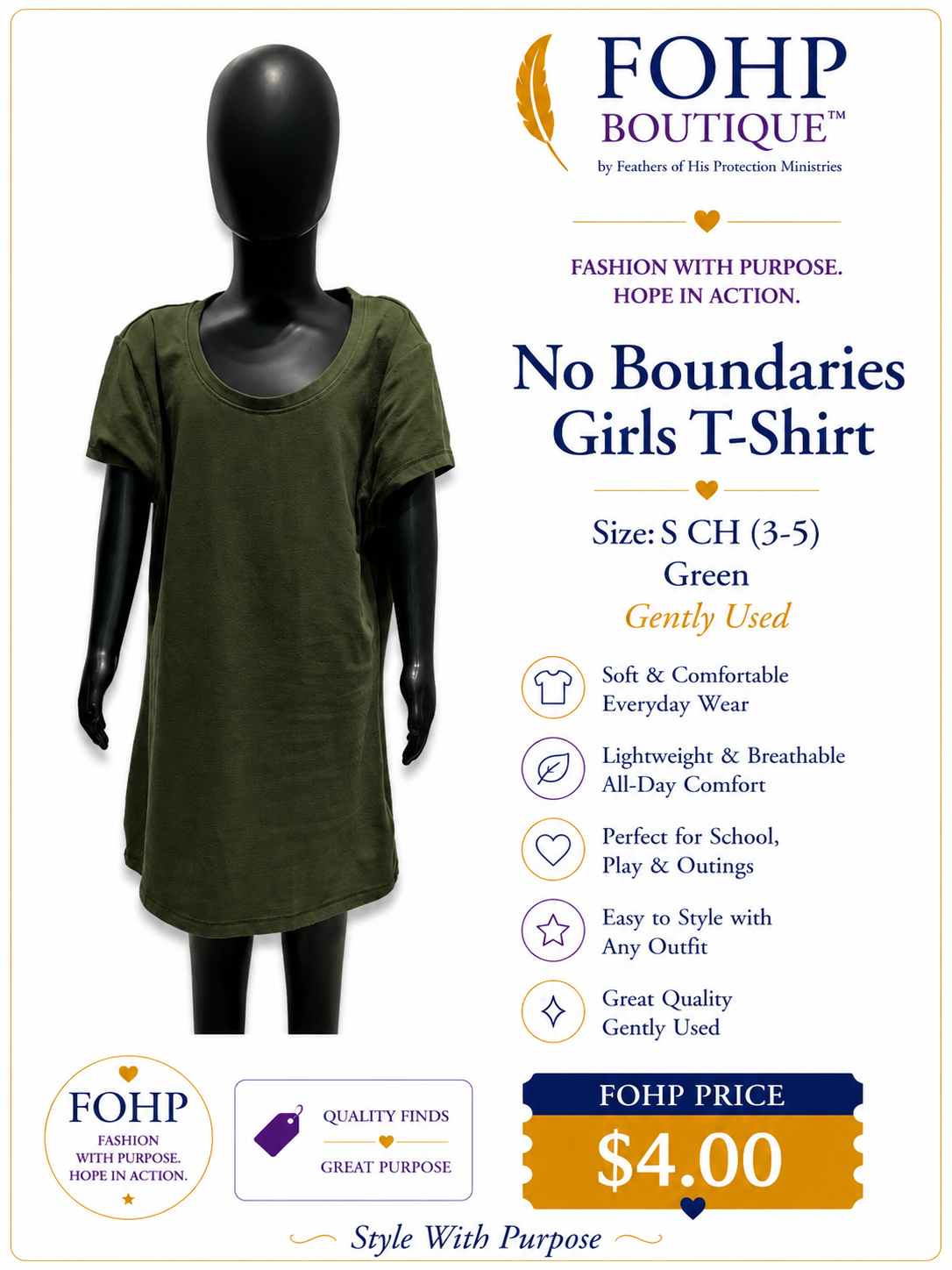 No Boundaries Girls T-Shirt