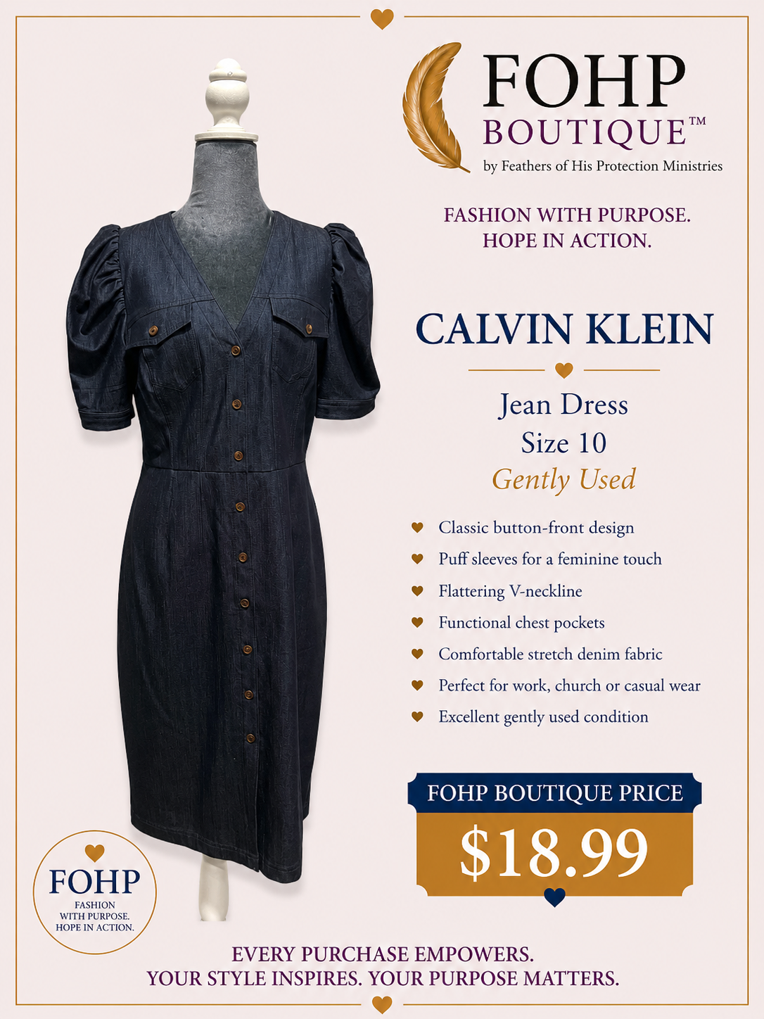 Calvin Klein Denim Dress