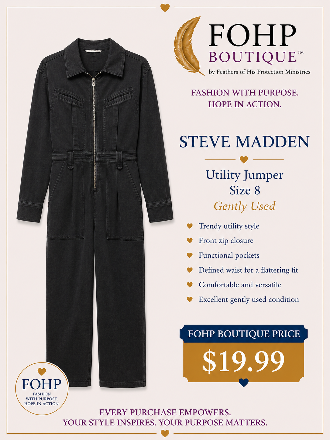 Steve Madden Utility Jumper