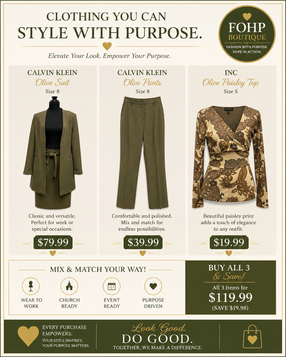Style With Purpose - Calvin Klein & INC