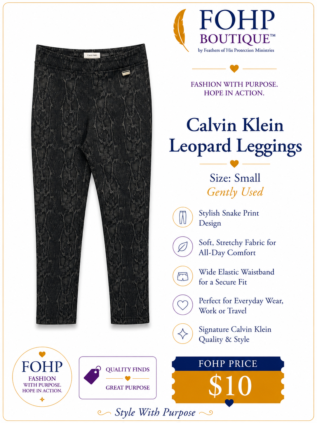 Calvin Klein Leopard Leggings