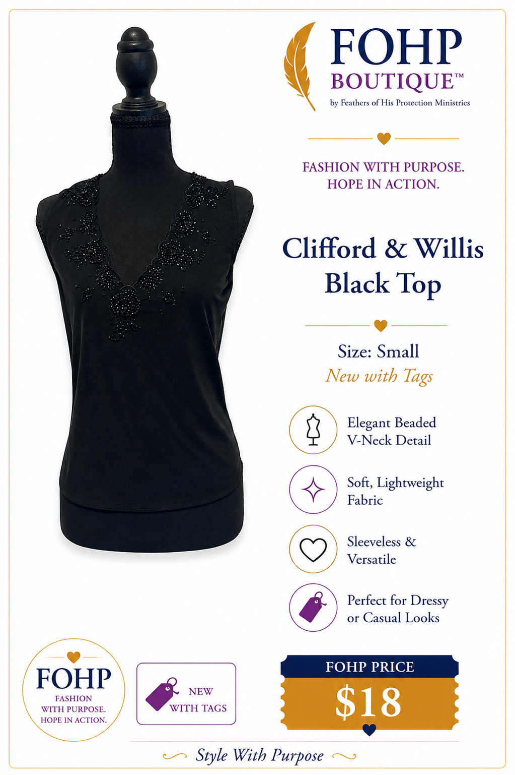 Clifford & Willis Black Top
