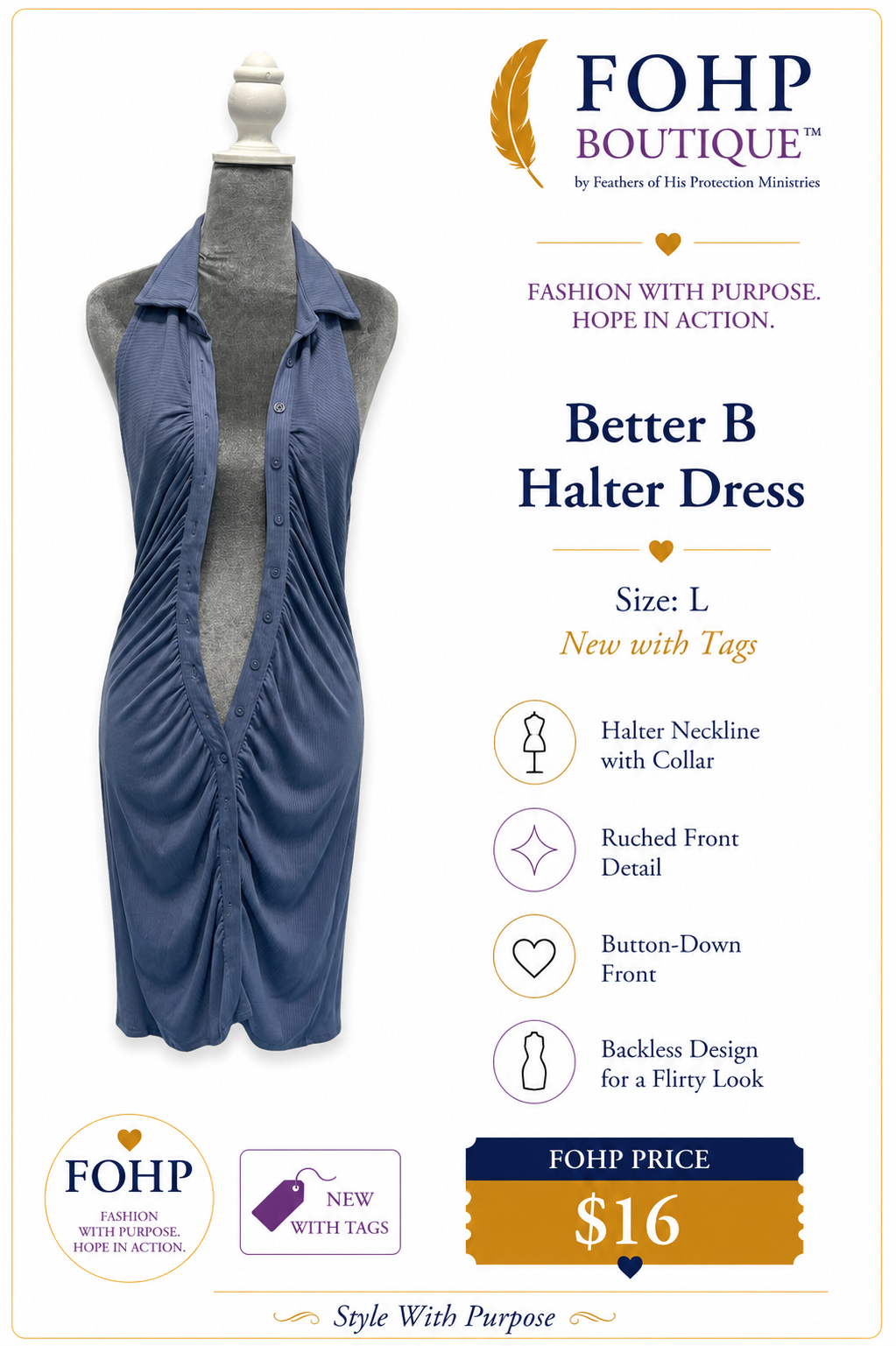 Better B Halter Dress