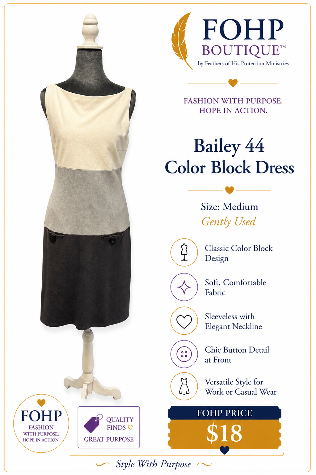 Bailey 44 Color Block Dress