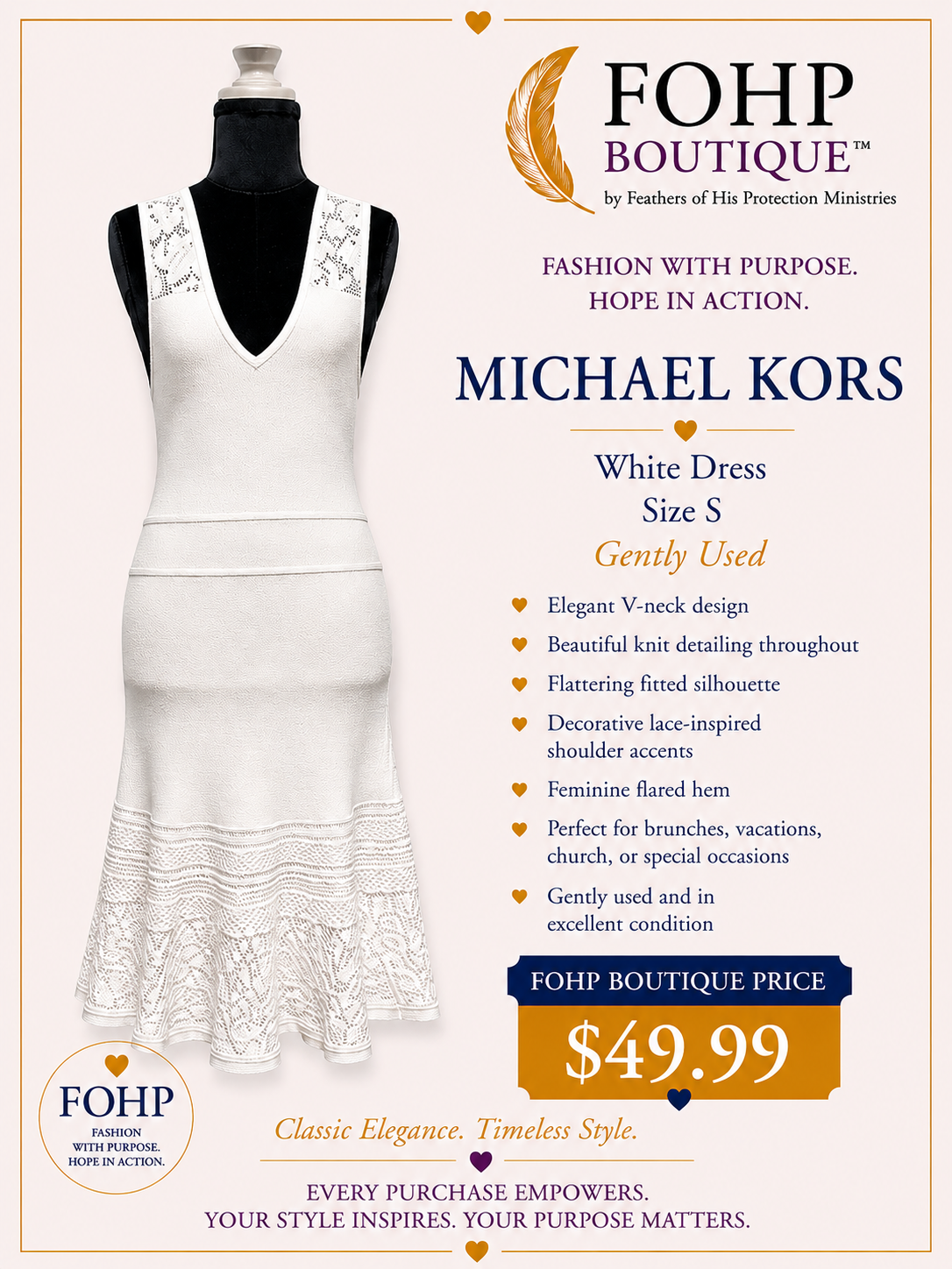 Michael Kors White Dess