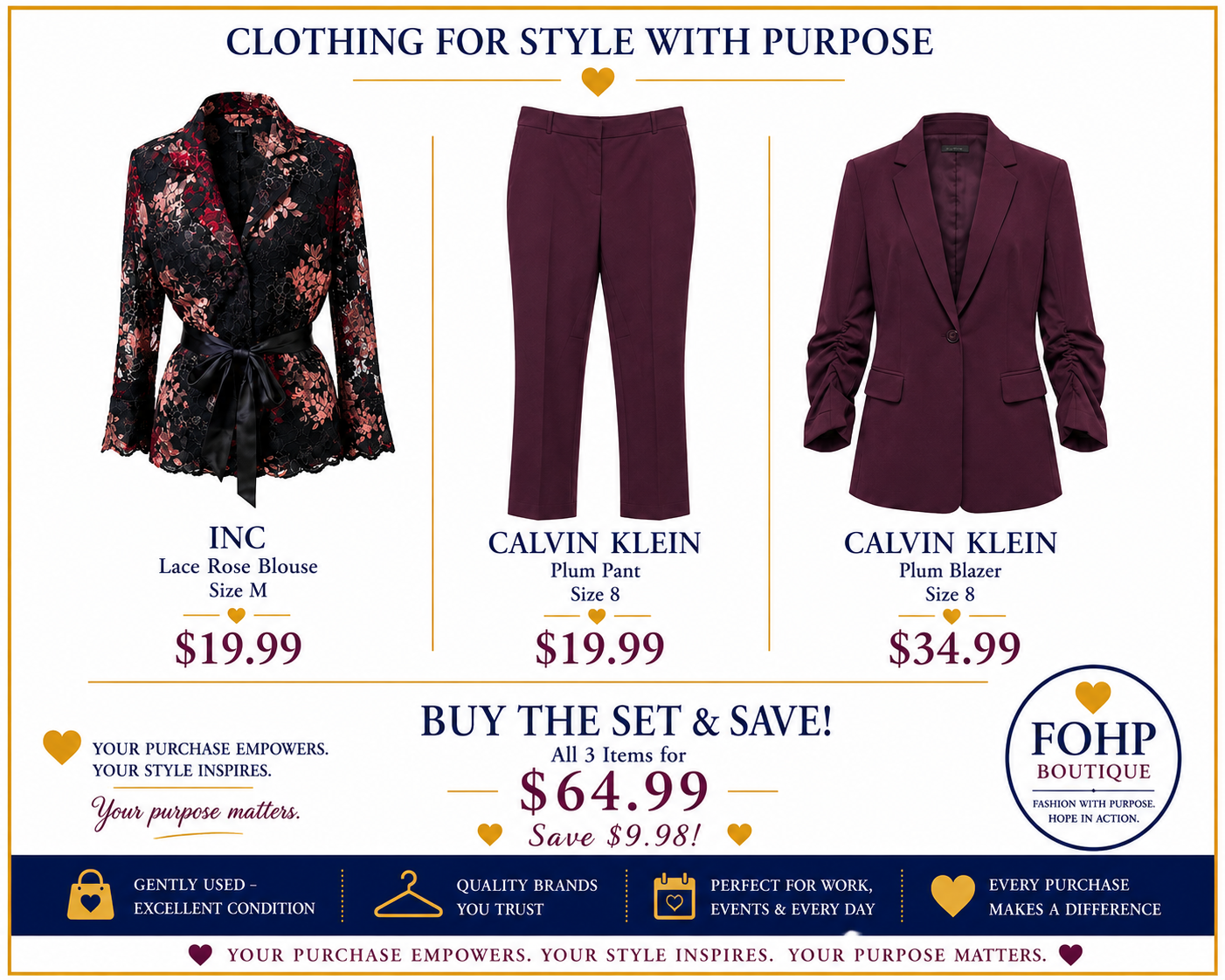 Style With Purpose - Calvin Klein & INC