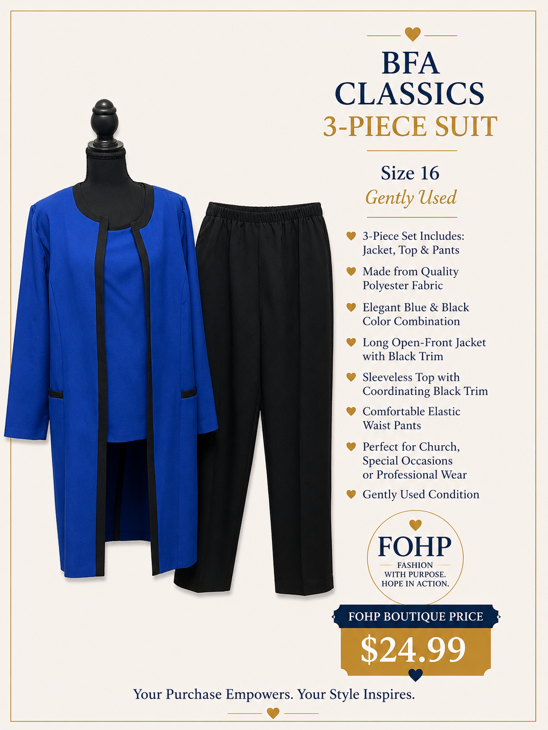 BFA Classics 3-Piece Suit
