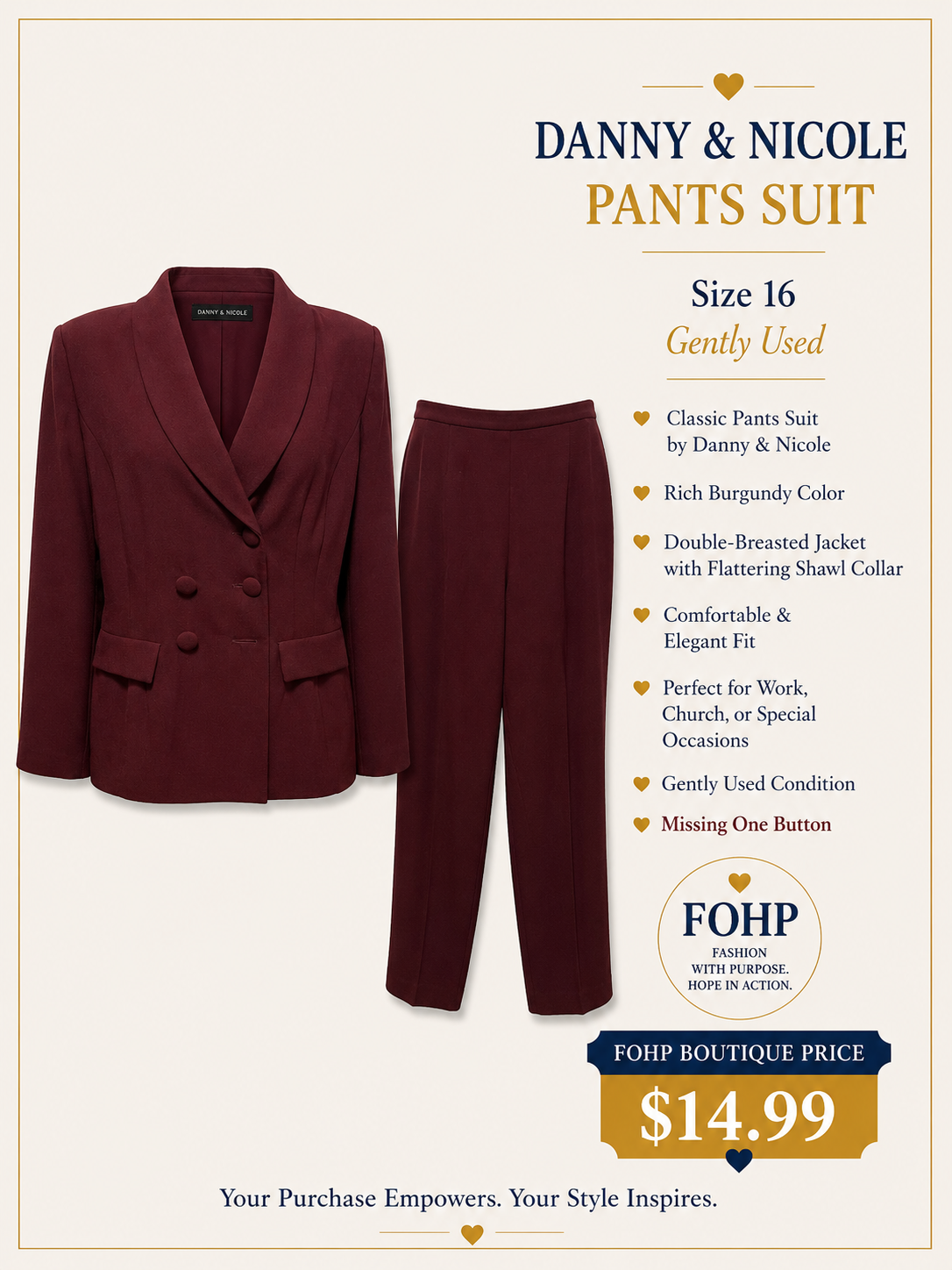 Danny & Nicole Pants Suit