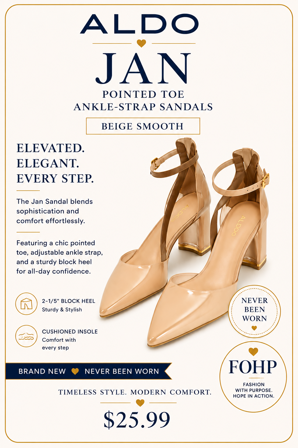Aldo Jan Pointed Toe Ankle-Strap Sandals
