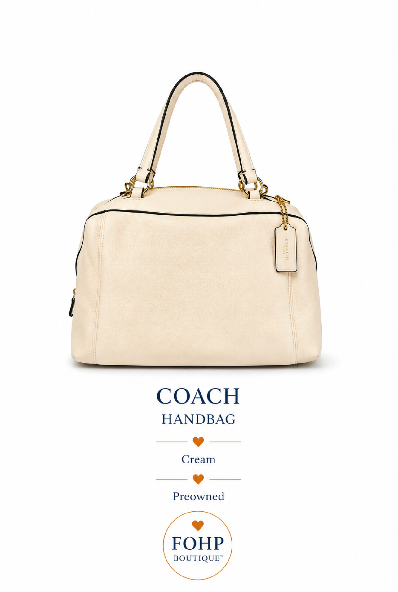Coach Cream Handbag