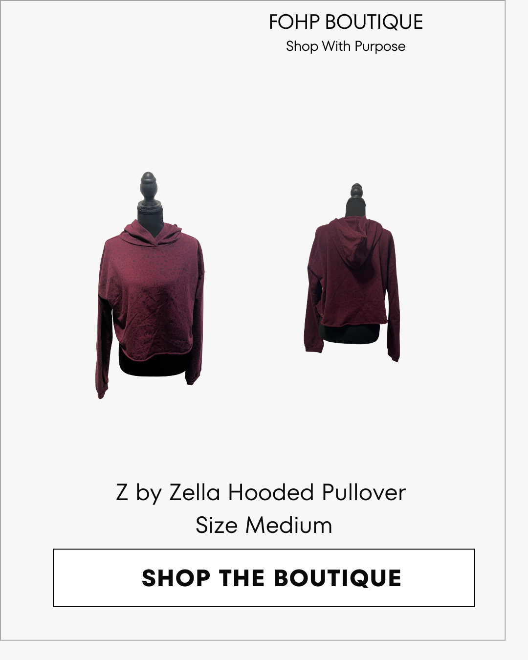 Z by Zella Hooded Pullover Size Medium