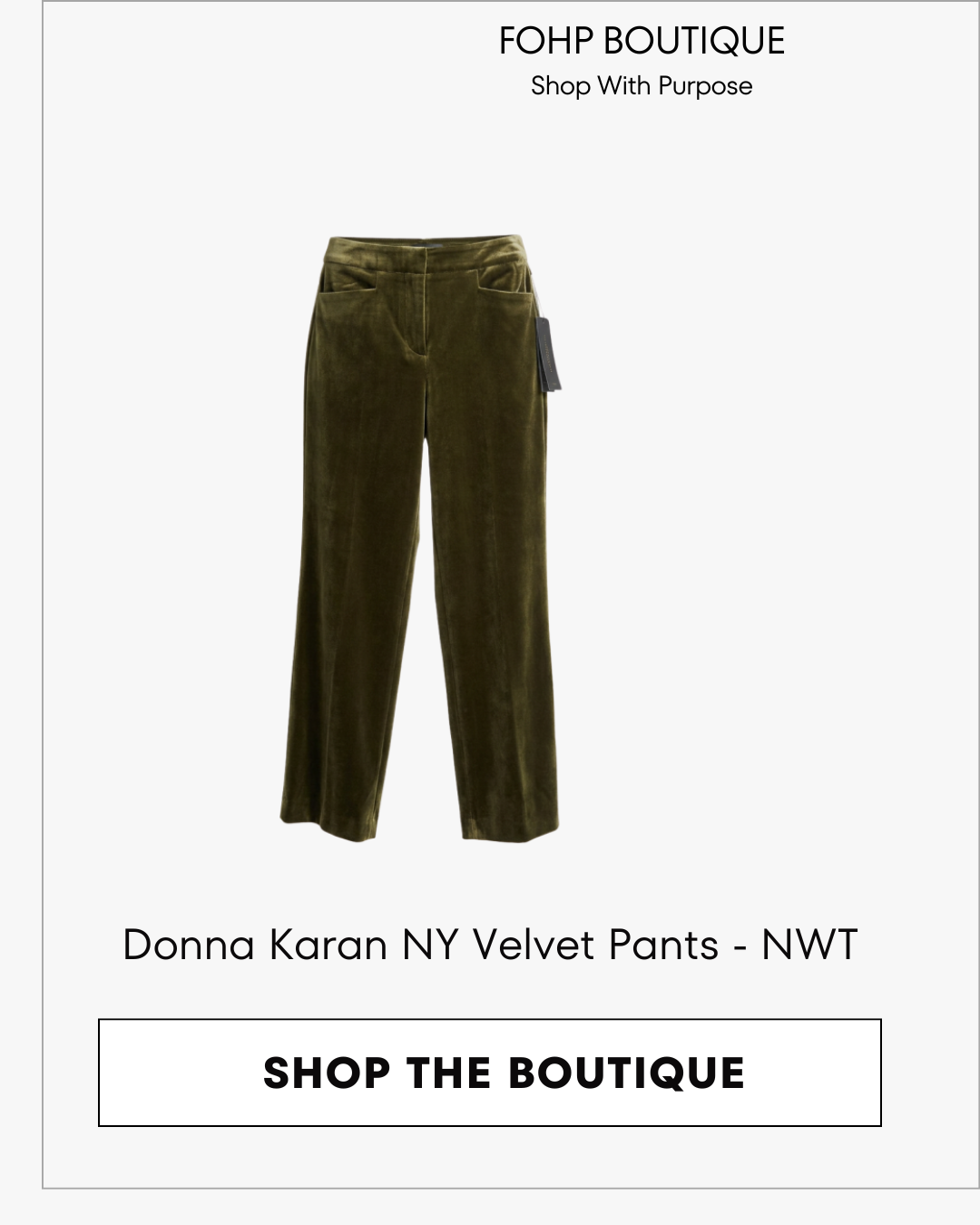 Donna Karan New York Velvet Pants - Size 0 - New With Tags