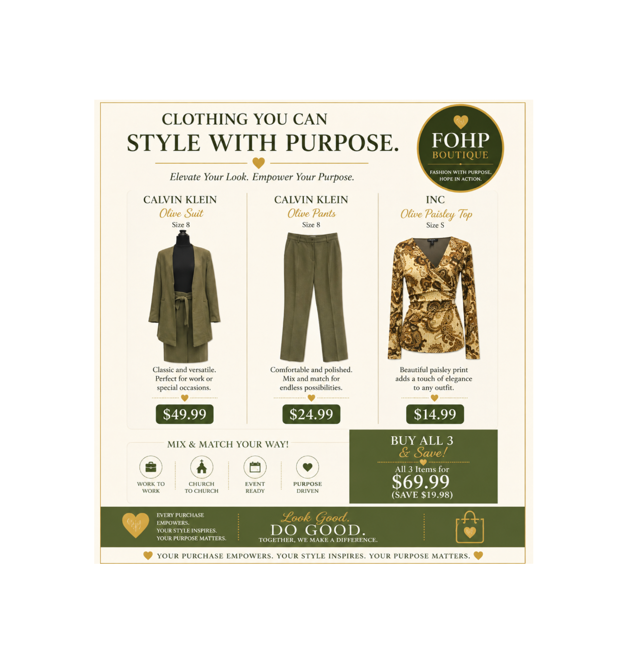 Style With Purpose - Calvin Klein & INC