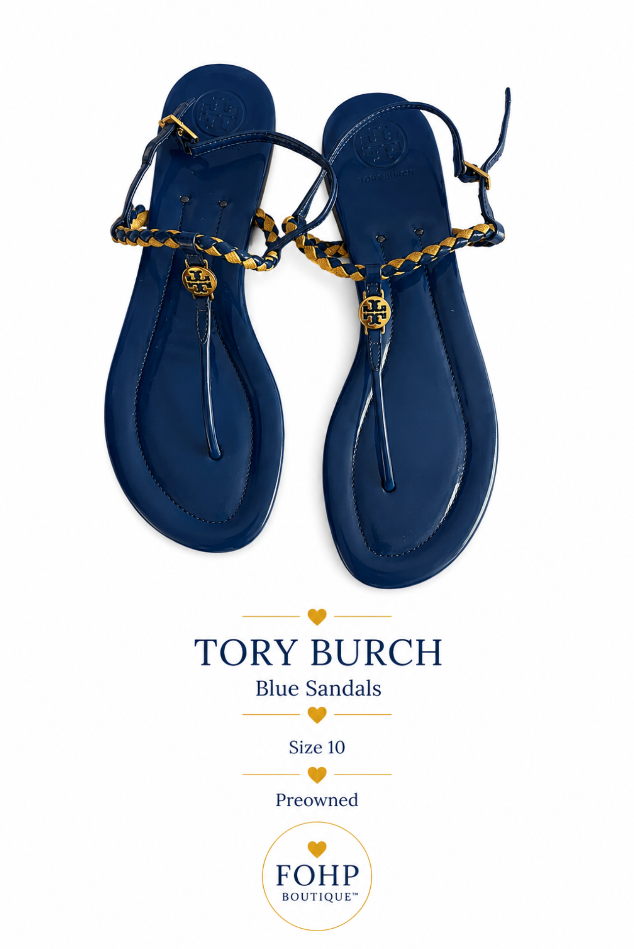 Tory Burch Blue Sandals